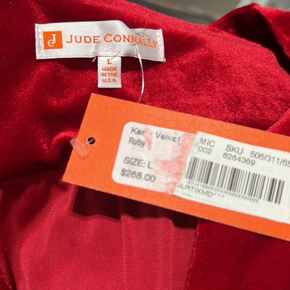 NWT JUDE CONNALLY Kerry Ruby Stretch Velvet Dress - Picture 8 of 9